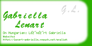 gabriella lenart business card